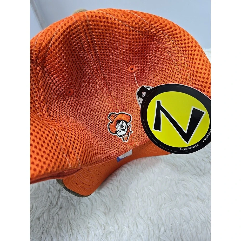 Zephyr Oklahoma State Cowboys Flex Fit Youth Kids‎ Hat Cap Camo Hunting Orange